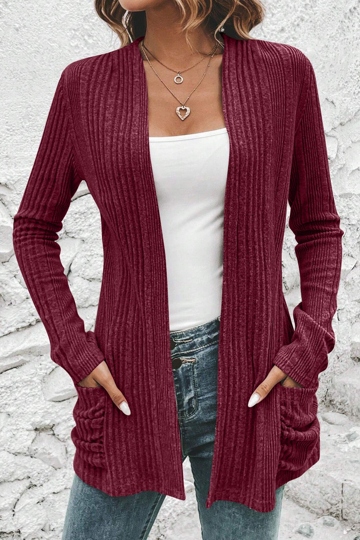 Cardigan Pocket Sweater (2 colors)