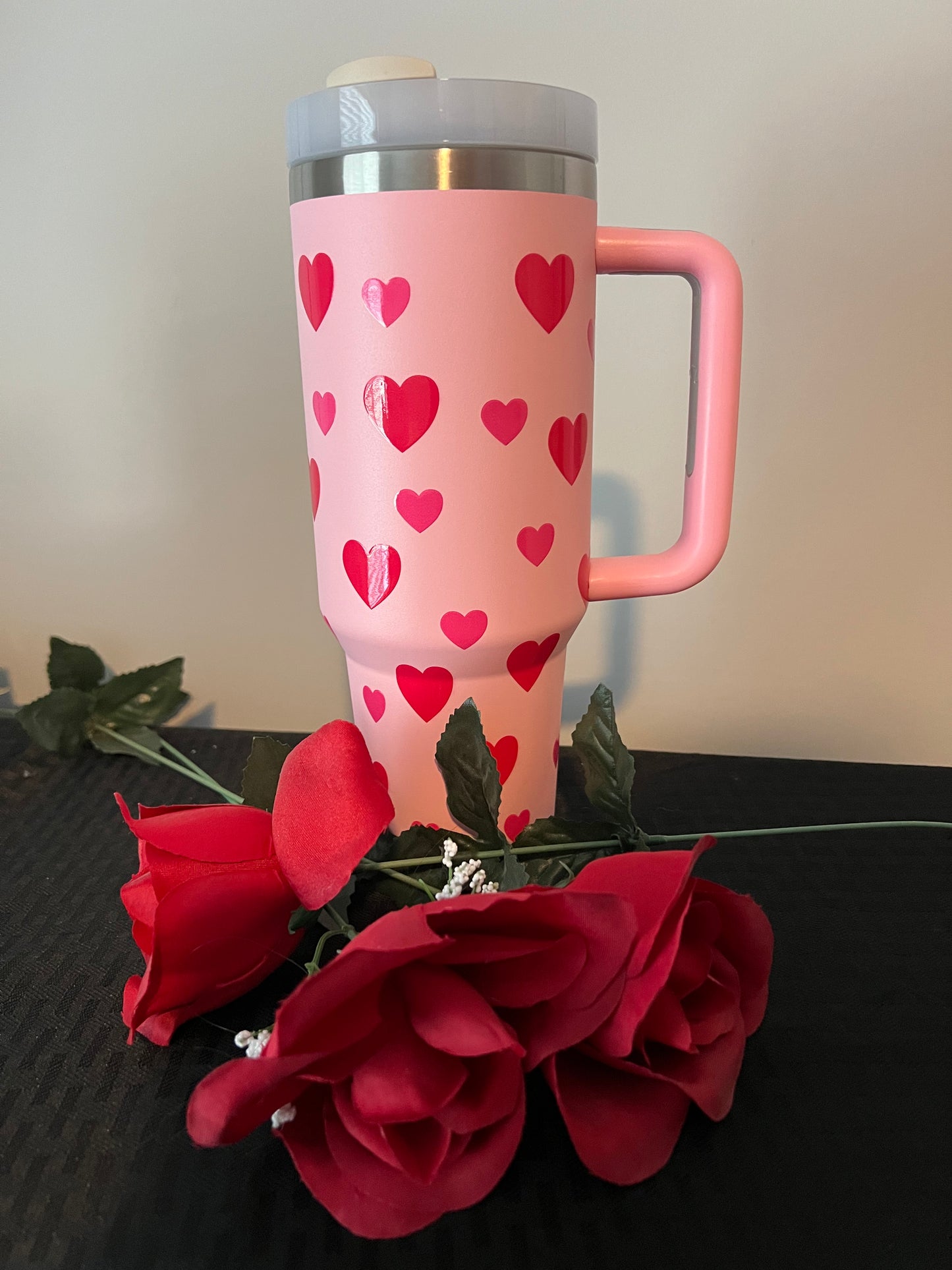 Pink Valentines tumbler