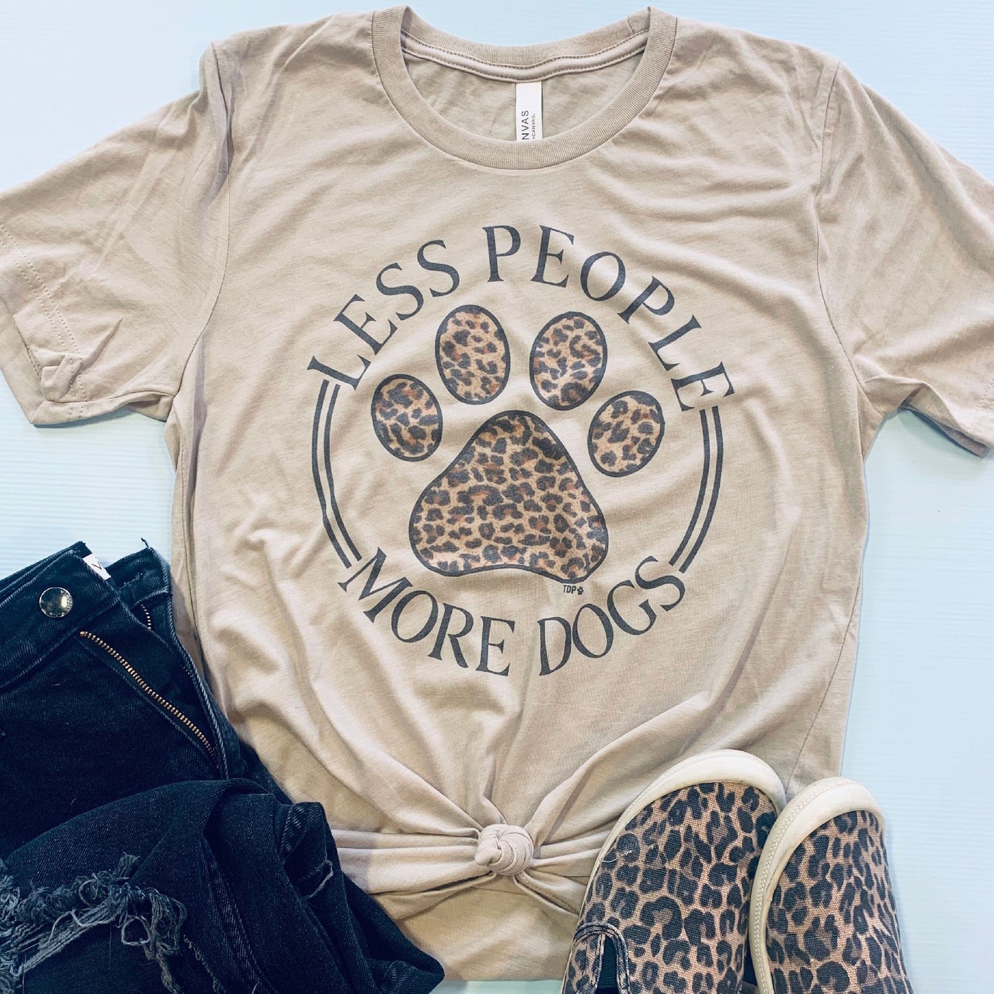Less People More Dogs tee