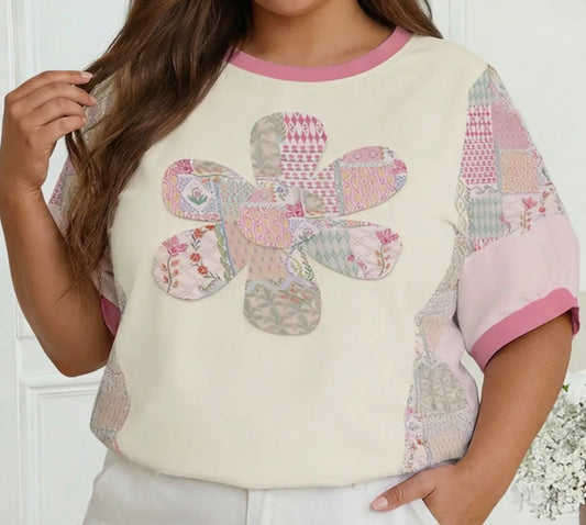 Flower patch top