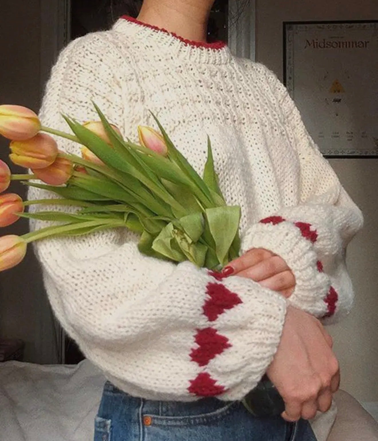 Cozy heart sweater
