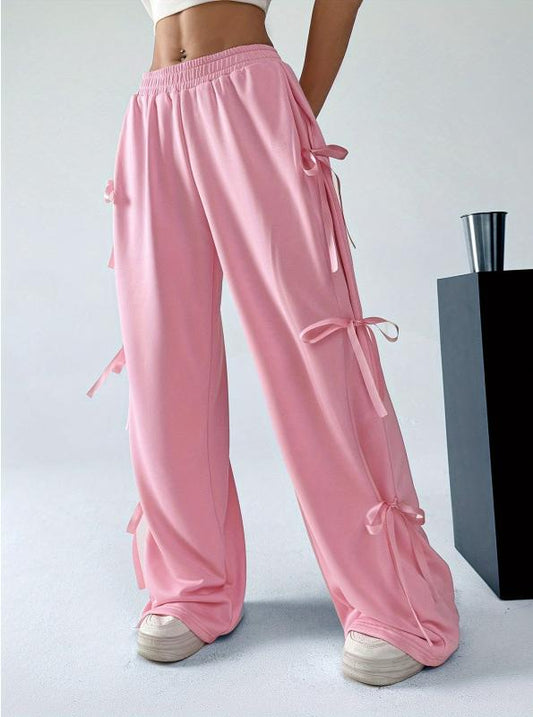 Bow lined sweats