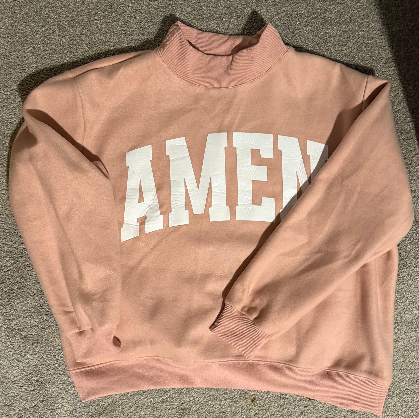 WWJD/AMEN Reversible mock neck