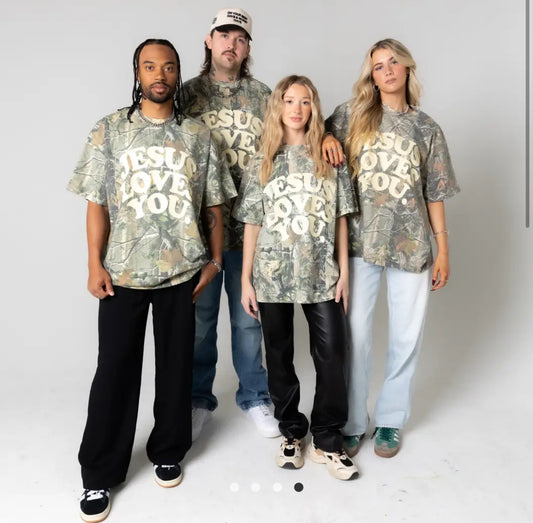 Jesus Loves You Camo Tee