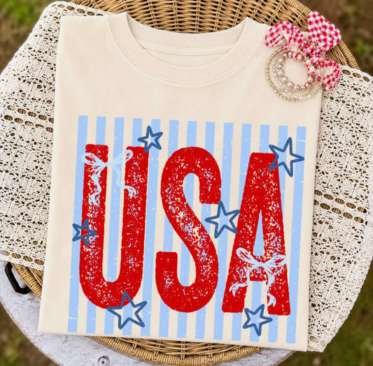 USA Striped tee