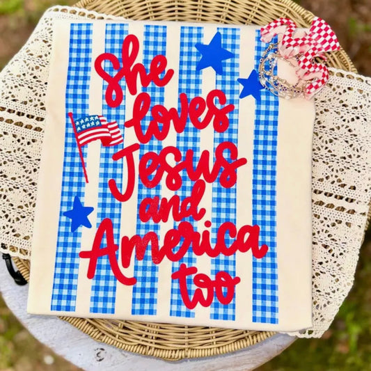 Jesus and America tee