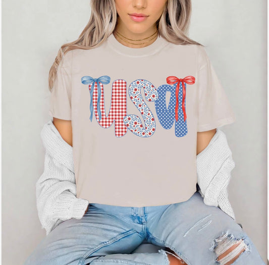 USA Bow tee