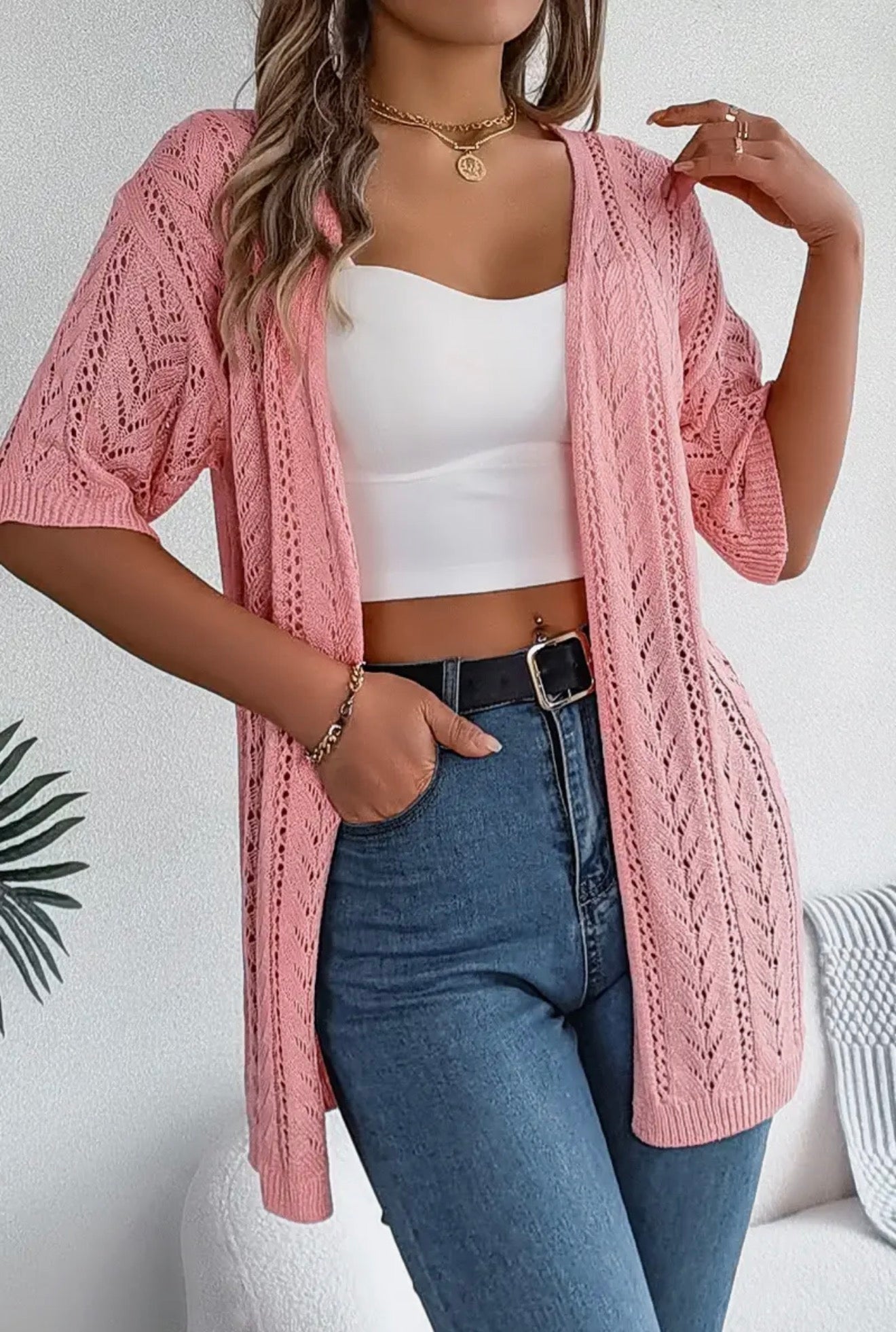 Pink lemonade cardigan