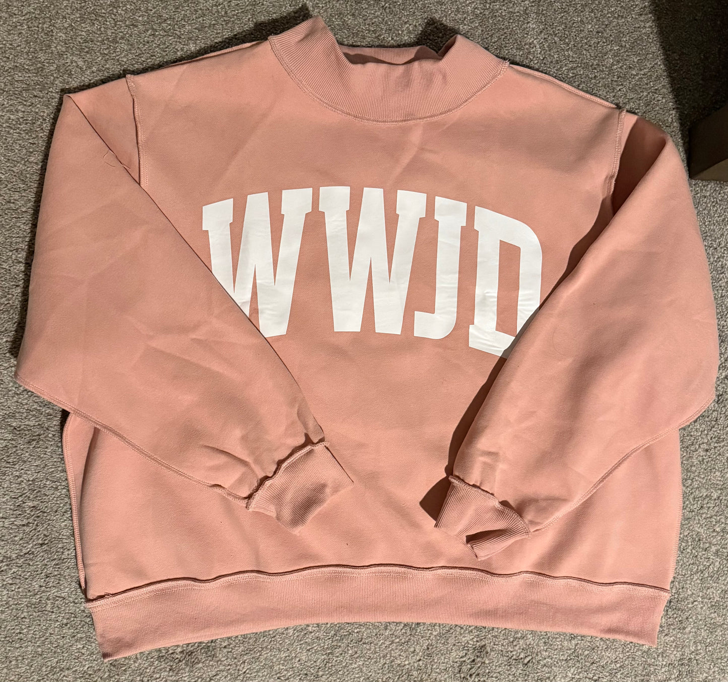 WWJD/AMEN Reversible mock neck