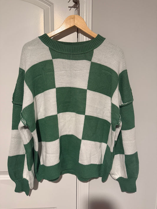 Checkered sweater