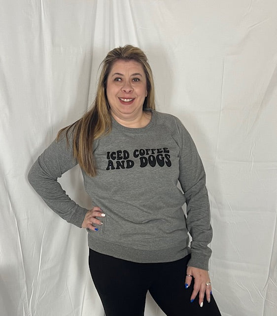 Iced Coffee and Dogs sweatshirt