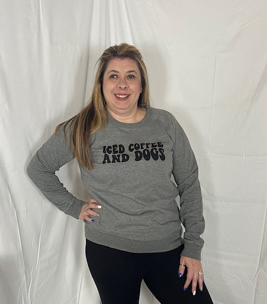 Iced Coffee and Dogs sweatshirt