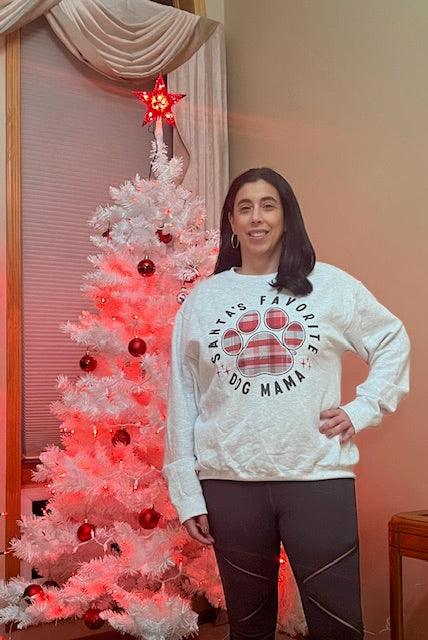 Santa's Favorite Dog Mama Sweatshirt