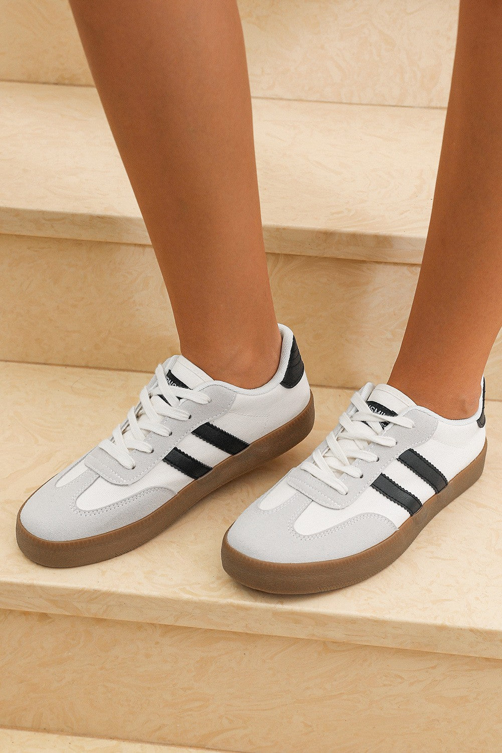 Striped sneakers