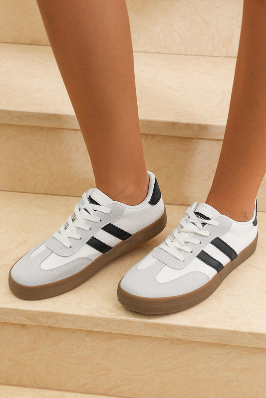 Striped sneakers