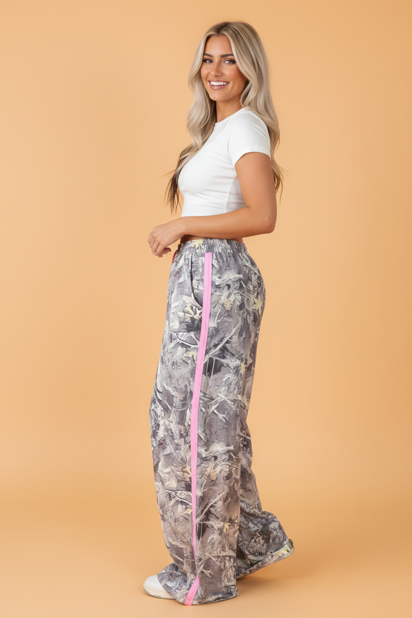 Camo Wide Leg Sweatpants