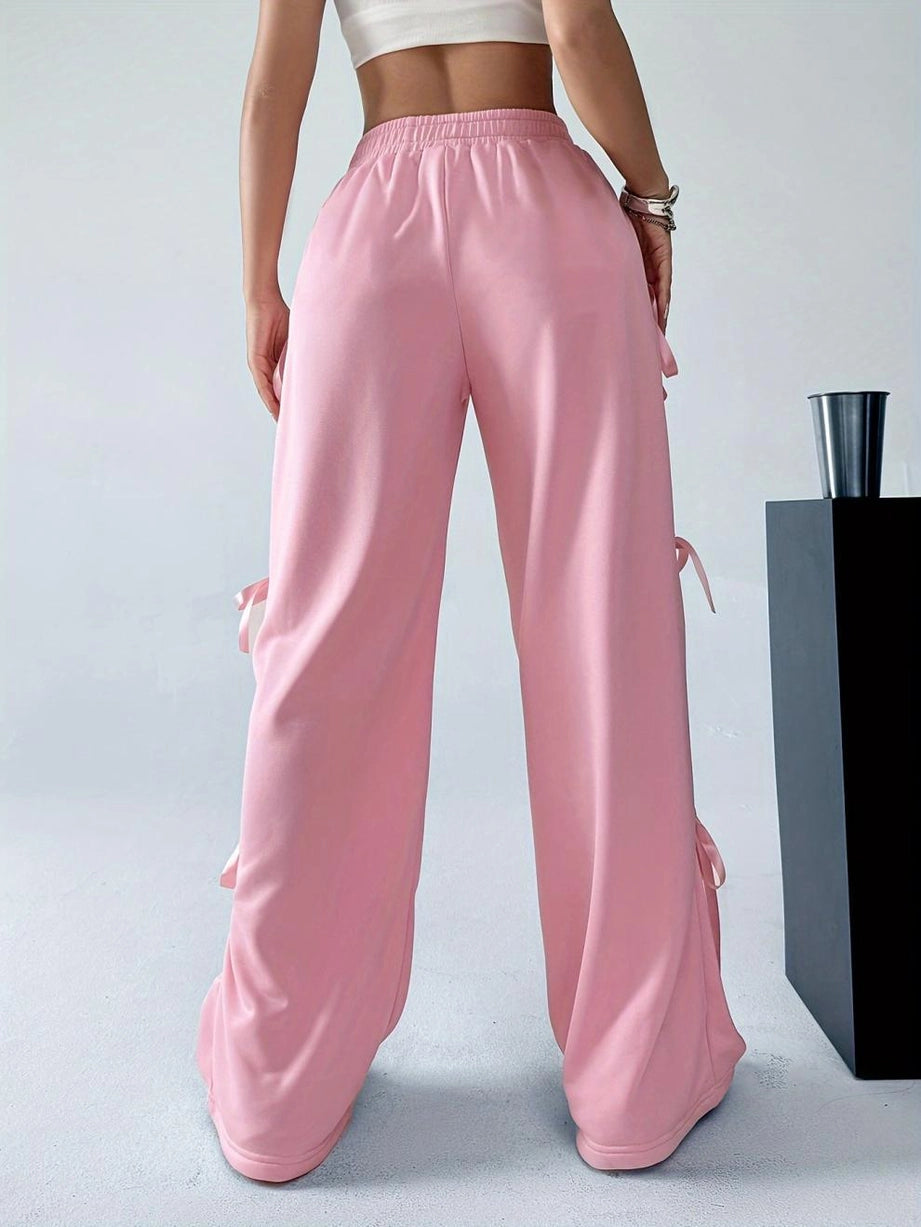 Bow lined sweats